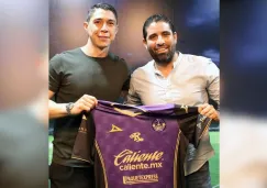 Hugo González en su presentación con Mazatlán FC