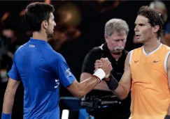 Nadal y Djokovic después de un partido 