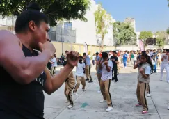 Clase masiva de boxeo en la CDMX