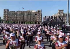 Clase Masiva de box en el Centro Historico de la CDMX