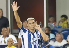 Berterame festeja el gol con el que Rayados consiguió la victoria