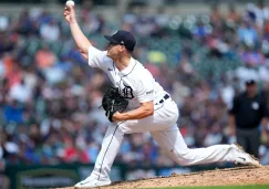 Matt Manning en el juego contra los Toronto Blue Jays 