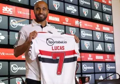 Lucas Moura en su presentación con Sao Paulo