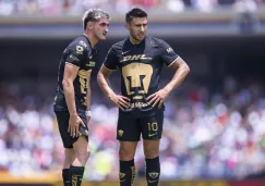 Afición de Pumas abuchea a Eduardo Salvio y Gustavo del Prete en CU previo al partido ante Toluca