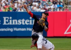 Luis Urías en el juego ante New York Yankees