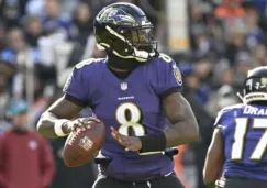 Jackson durante un partido con los Ravens