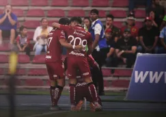 Atlas en celebración de gol ante Juárez