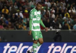 Harold Preciado durante el partido ante León