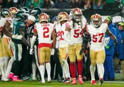 ¡Una fiesta roja y dorado! Mucha emoción hubo en la Watch Party del juego entre Eagles y 49ers 