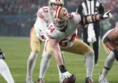 Jake Brendel, centro de los 49ers, sabe que tendrán un juego complicado ante los Packers