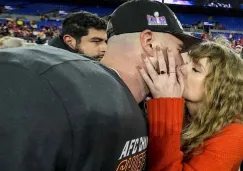 ¡No podía faltar en el festejo! Taylor Swift celebró el triunfo de Travis Kelce en el terreno de juego