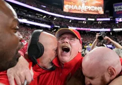 El festejo de Andy tras ganar el Super Bowl 