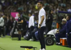 Anselmi durante el partido ante León