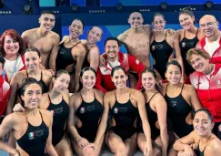 Parte de los integrantes de la Selección de Natación Artística 