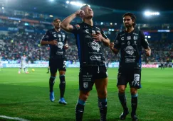 Batista celebra el segundo gol ante Pachuca