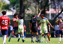 ¡Se armó la bronca! Chivas y América Sub 23 se fue a los golpes tras la victoria rojiblanca