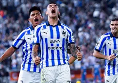 Brandon Vazquez celebra un gol con los Rayados de Monterrey