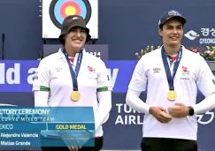 Alejandra Valencia y Matías Grande se llevan el oro en la Copa Mundial de Tiro con Arco