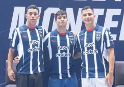 Los refuerzos de Rayados, durante su presentación en Monterrey