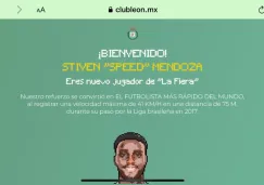 León presentó de esta manera a su nuevo fichaje