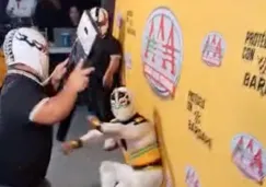 El momento en el que Mascarita Sagrada fue agredido