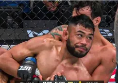 Peleador de UFC le baila a su rival; casi acaba desmayado y es derrotado