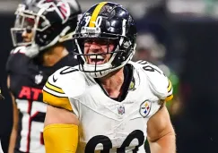 TJ Watt celebra la victoria de Pittsburgh ante Falcons