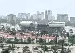 El recinto del Abierto Mexicano del Tenis se encuentra dañado por huracán John 