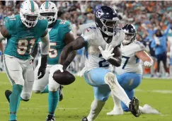 Tennessee Titans consiguen su primera victoria de la temporada ante los Miami Dolphins