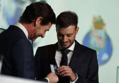 Martín Anselmi y André Villas-Boas, en la presentación del argentino con Porto