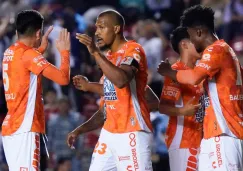 Rondón celebra el único gol del encuentro ante Gallos Blancos