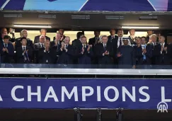 Palco de honor en la Final de Champions League, destacan Gianni Infantino y presidente de Turquía