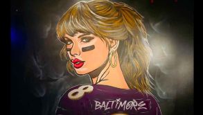 ¿Cambió de equipo? Revelan imagen de Taylor Swift vistiendo la playera de Lamar Jackson