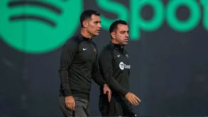 Hernández y Rafa en Barcelona