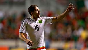 Herrera, durante el partido contra Trinidad y Tobago