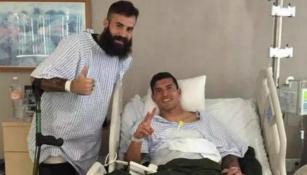 Marc Crosas y Maza Rodríguez en el hospital