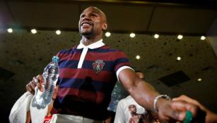 Floyd Mayweather durante un evento