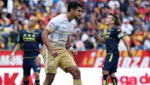 Eduardo Herrera, en el encuentro contra Morelia