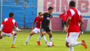 Brizuela, durante el duelo contra Necaxa