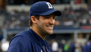 Tony Romo, al final de un partido de los Vaqueros