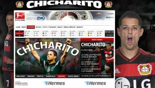 Así luce el landing especial de Chicharito