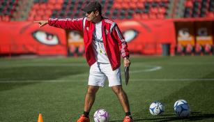 Chabrand en el entrenamiento de Xolos en el Caliente