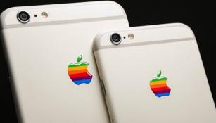 Logo de iPhone retro será a colores 