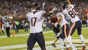 Alshon Jeffery festeja tras el triunfo