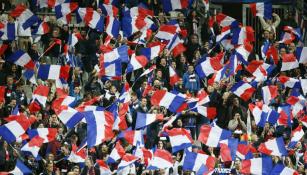 Afición francesa en el Estadio de París