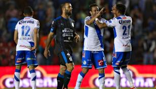 Luis Gabriel Rey en festejo de gol