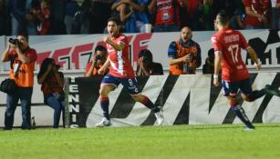 Daniel Villalva festeja el gol