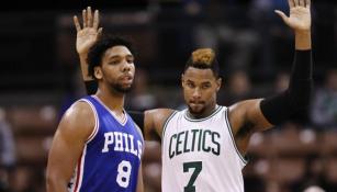 Okafor, durante un partido con los Sixers