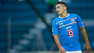 Chaco, durante un encuentro con Cruz Azul