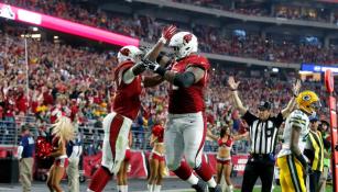 David Johnson celebra un touchdown